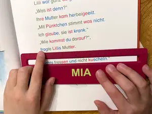 Leselineal (Custom Name) Lesehilfe für Grundschule