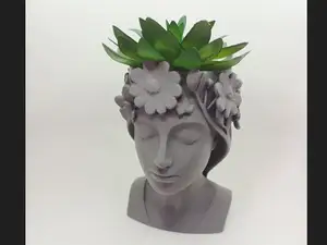 TopfKopf – Pflanztopf mit Gesicht und Blumenkranz