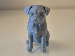Pug – 3D Printable Dog Statue