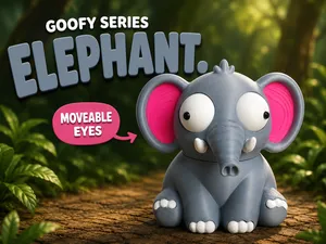 Goofy series – ELEPHANT Movable Eyes NOAMS