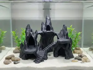 Aquarium Terrarium Fantasy Rock Stone Fortress