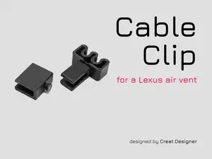 Cable clip for a Lexus air vent