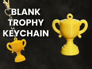 Blank Trophy Keychain