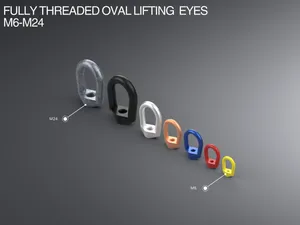 Fully Threaded Oval Lifting Eyes M6-M24