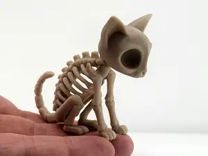 Cute Skeleton Cat Figure – Kawaii Bone Kitty