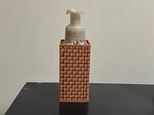 Basketweave bath and body works soap holder