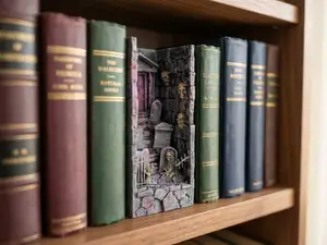 Undead Graveyard Book Nook – Gothic Cemetery