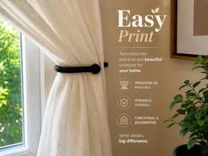 Minimalist Curtain Tieback