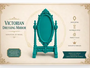 Victorian Dressing Mirror – Dollhouse Miniature