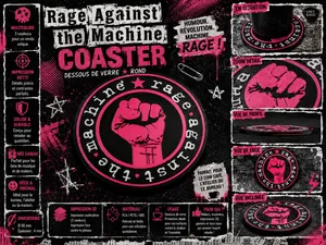 Rage Against the Machine Drink Coaster