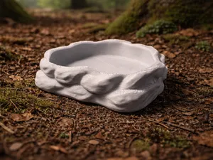 Stone reptile bowl
