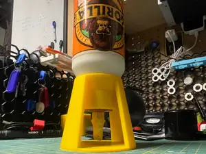 Gorilla Glue Bottle Holder, Upside Down