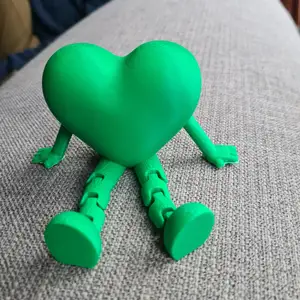 Heart with flexi legs