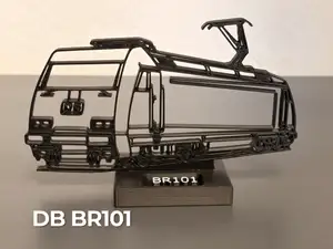 BR101 Locomotive - Train Line Art