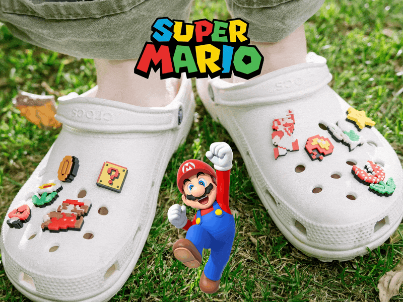 Mario Pixel Collection - Croc / Fridge / Keychain