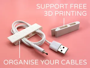 Cable Organiser Clip by Pork3D.com