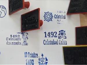 Columbus day TPU rubber stamps