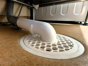 150mm Floor Drain Cover with 40mm Elbow Adapter
