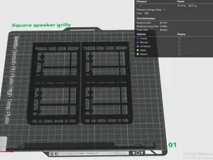 B*se square speaker grills