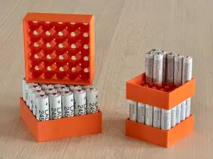 Stackable battery holders