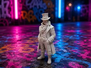 Steampunk-Gentleman "Zahnradbaron" mit Zylinder