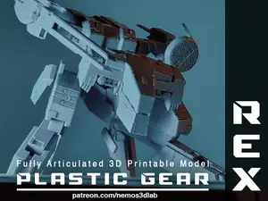 Plastic Gear Rex (Metal Gear Rex Inspired Model)
