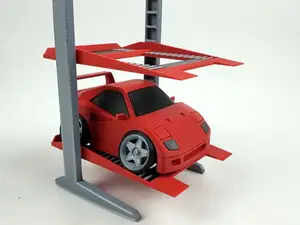 2-post Garage Storage Lift - for tooned cars