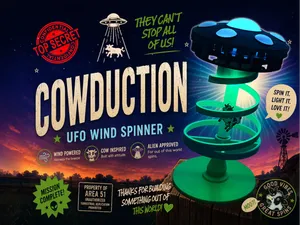 Cowduction Wind Spinner - UFO