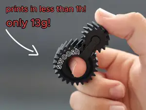 Helical Gear Finger Spinner Fidget