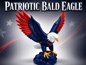 American Bald Eagle Statue - Patriotic Decor