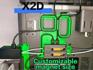X2D Cablemanagement, AMS + Filament track switch