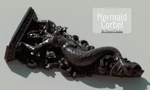 Mermaid Corbel – Nautical Architectural Bracket