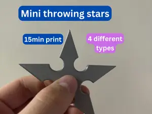 Mini throwing stars