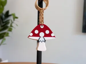 Fly agaric Keychain
