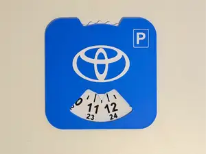 Toyota Parking disc/clock