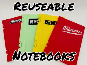 Tool Brand Reusable Notebooks