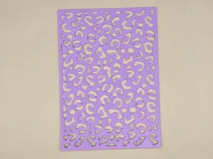 Leopard Animal Fur Stencil Template