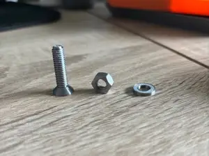 M6x25 Senkkopfschraube + Mutter & Unterlegscheibe