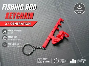 Fishing Rod Keychain 2nd Gen