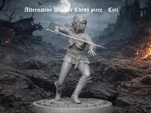 Alternative Witcher Chess piece - Ciri