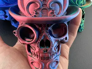 Distinguished Gentleman Skull with monocle/no mono