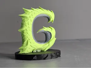 Dragon Letter G Display Sculpture