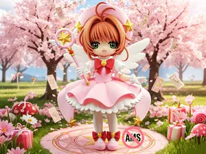 百变小樱 库洛牌 魔卡樱木之本樱魔法 魔卡少女樱 动漫玩偶周边 模型 手办 摆件 拆件分色免AMS