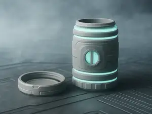 Sci-Fi Reactor Core Storage Container w/ TPU Seal