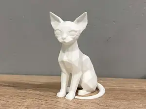 Sitting Sphynx cat - Low Poly - Animal - Cat