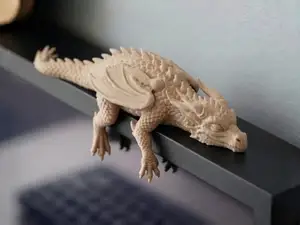 Sleepy Realistic Dragon - Monitor Buddy