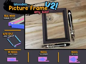 Customizable Wooden Picture Frame V2