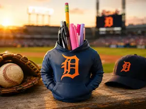 Detroit Tigers Hoodie Pen Holder