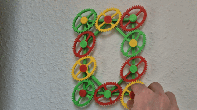 Kinetic Hanging Gear Fidget Satisfying Wall Decor