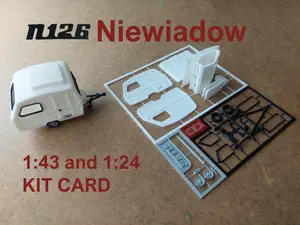 Niewiadow N126 Camping Trailer – 1:43 KIT CARD